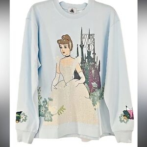 NWT Disney Parks Cinderella 75th Anniversary Once Upon a Time Sequin Sweatshirt‎